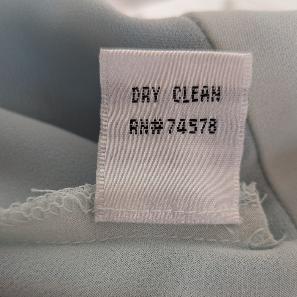 Vintage Cache Silk Prom Dress Maxi Gown 2 Blue Tie Dye Y2K Fairy Babydoll Nymph - Picture 10 of 13